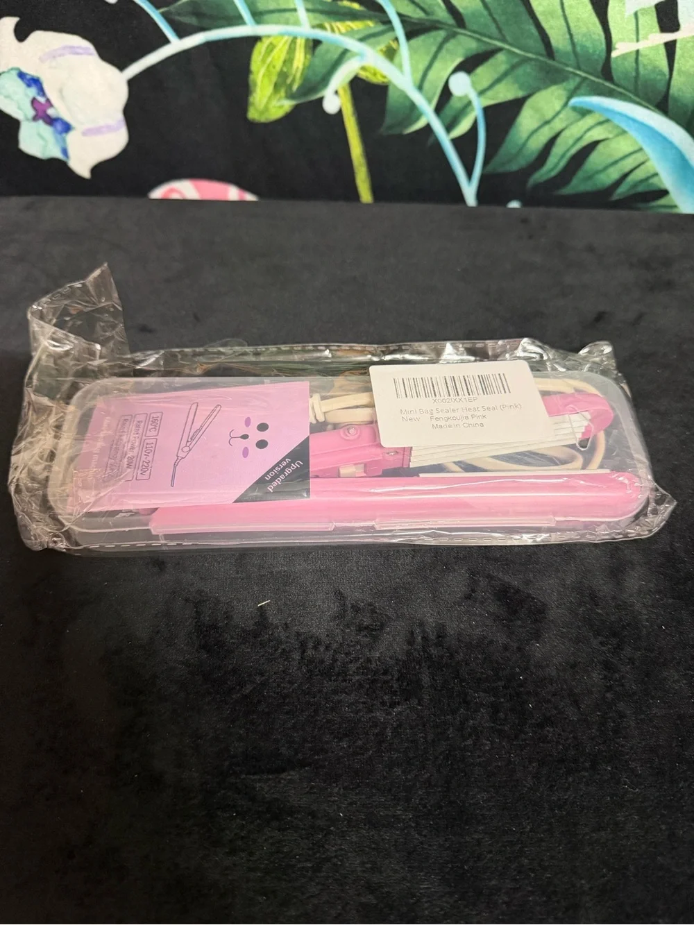 Pink Mini Sealing Machine with Travel Case - Portable Sealer